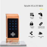 Intelligent Keypad RFID Electronic Cabinet Locker Sauna Lock for Home Gym School Spa Cabinet Door