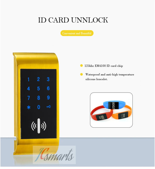 Intelligent Keypad RFID Electronic Cabinet Locker Sauna Lock for Home Gym School Spa Cabinet Door