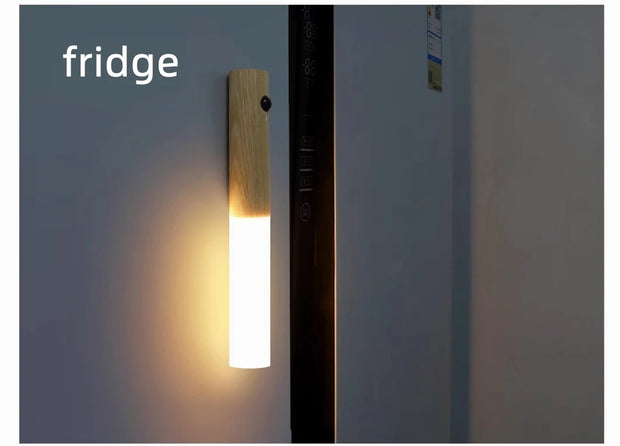 Motion Sensor Smart LED Night Light Rechargeable Magnetic Wall Light Portable Lamp for Cabinet Hallway Bedroom Bath Staircase
