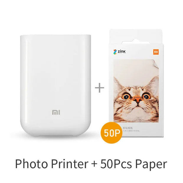 Xiaomi AR Printer 300dpi Portable Photo Mini Pocket With DIY Share 500mAh Picture Printer Pocket Printer Work With Mihome APP