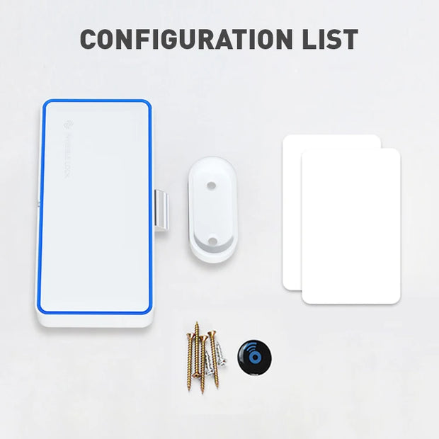 GSTARAM Keyless Invisible Hidden Electric Cabinet Drawer RFID Sensing Lock No Drill Hole Lock Good quality