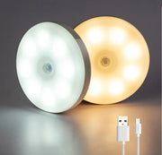 Motion Sensor LED Night Light USB Rechargeable Night Lamp For Kitchen Cabinet Wardrobe Lamp Staircase Wireless Closet Light