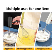 Wireless Electric Hand Mixer with 3 Speeds
