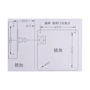 Electronic Smart Drawer Lock IC card Easy To Install RFID smart lock Convenient Safe Hidden Cabinet Lock Home