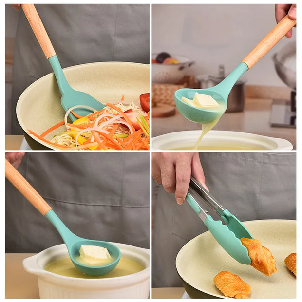 12-Piece Silicone Kitchen Utensil Set