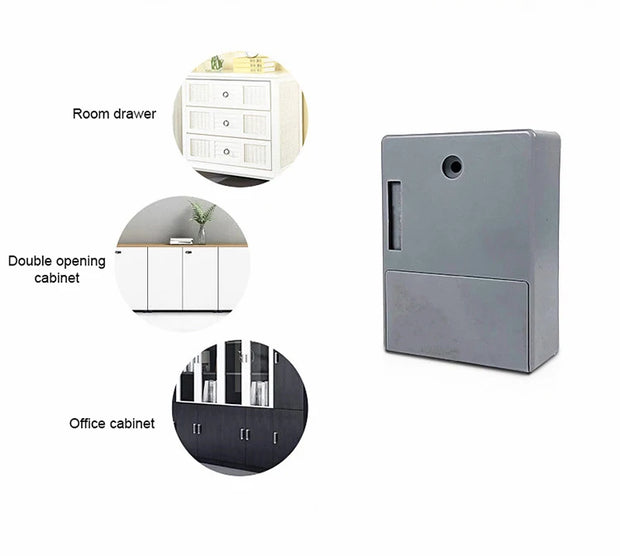 Invisible Magnetic Digital Cabinet Lock Rfid Plastic Safety Smart Drawer Hidden Lock Protect Privacy Drawer Cabinet Lock