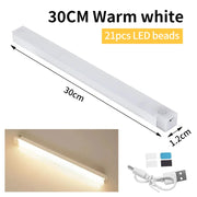 Smart Motion Sensor Night Light Wireless Rechargeable Led Night Lights Kitchen Cabinet Closet Bedroom Night Lamp Room Decoration