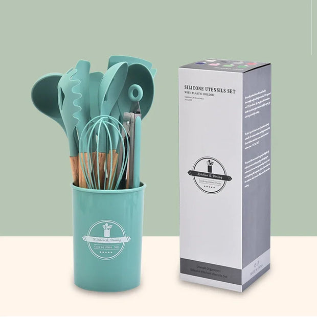 12-Piece Silicone Kitchen Utensil Set