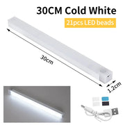 Smart Motion Sensor Night Light Wireless Rechargeable Led Night Lights Kitchen Cabinet Closet Bedroom Night Lamp Room Decoration