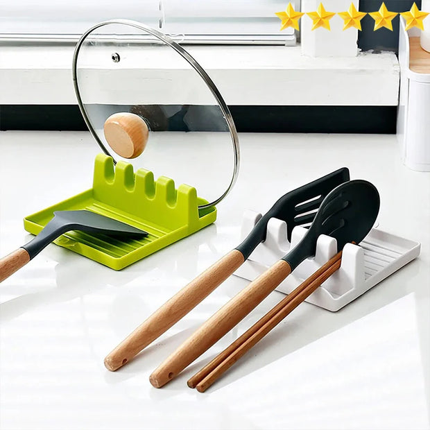 Spatula and Lid Rack Spoon Holder