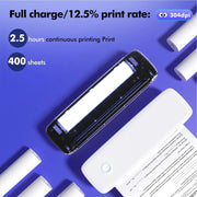 Portable Thermal Transfer Printer Wireless&USB Connect with Mobile Computer 56mm/77mm/107mm/210mm/216mm