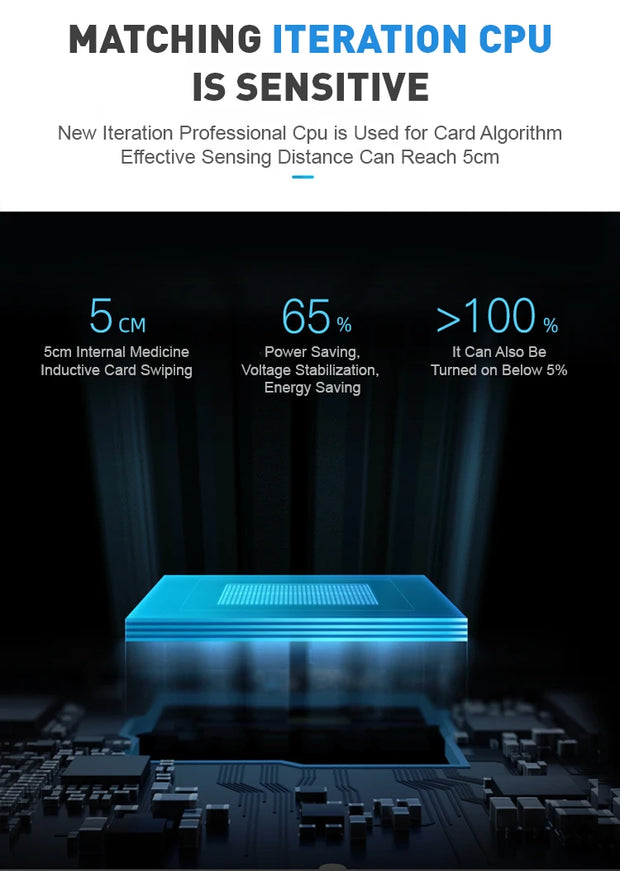 GSTARAM Keyless Invisible Hidden Electric Cabinet Drawer RFID Sensing Lock No Drill Hole Lock Good quality