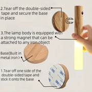 Motion Sensor Smart LED Night Light Rechargeable Magnetic Wall Light Portable Lamp for Cabinet Hallway Bedroom Bath Staircase