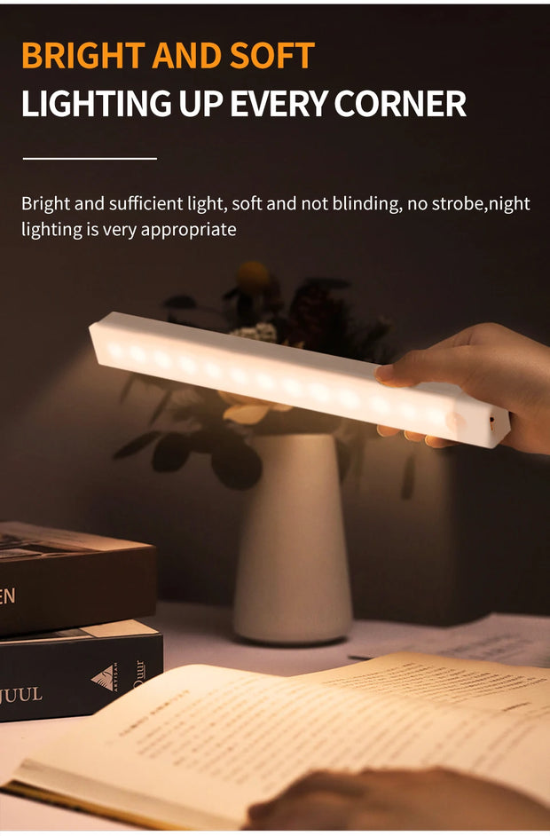 Smart Motion Sensor Night Light Wireless Rechargeable Led Night Lights Kitchen Cabinet Closet Bedroom Night Lamp Room Decoration
