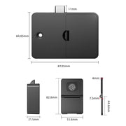 Smart Wood Door Lock Invisible Electronic Lock RFID Card NFC Unlock Keyless Mailbox Cabinet Locker Furniture Drawer Smart Locks