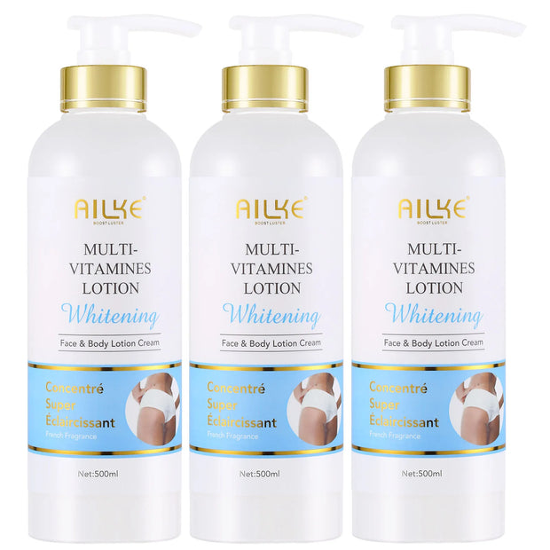 Whitening Body Lotion with Vitamins A–E