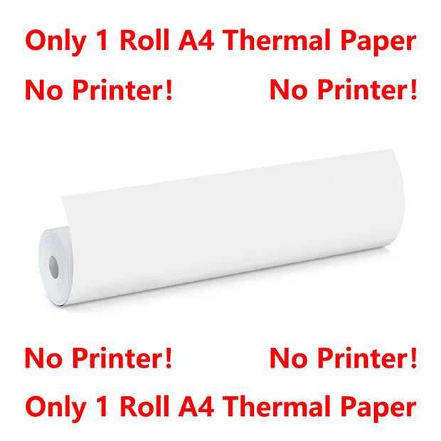 Portable A4 Thermal Printer Document Tattoo Printer Bluetooth Wireless Mini Printer Notes lmage Photo Printing Machine A4 Paper