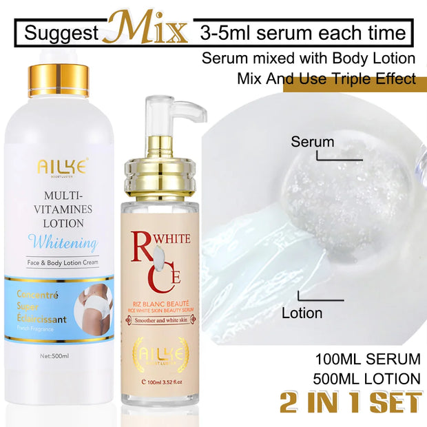 Whitening Body Lotion with Vitamins A–E