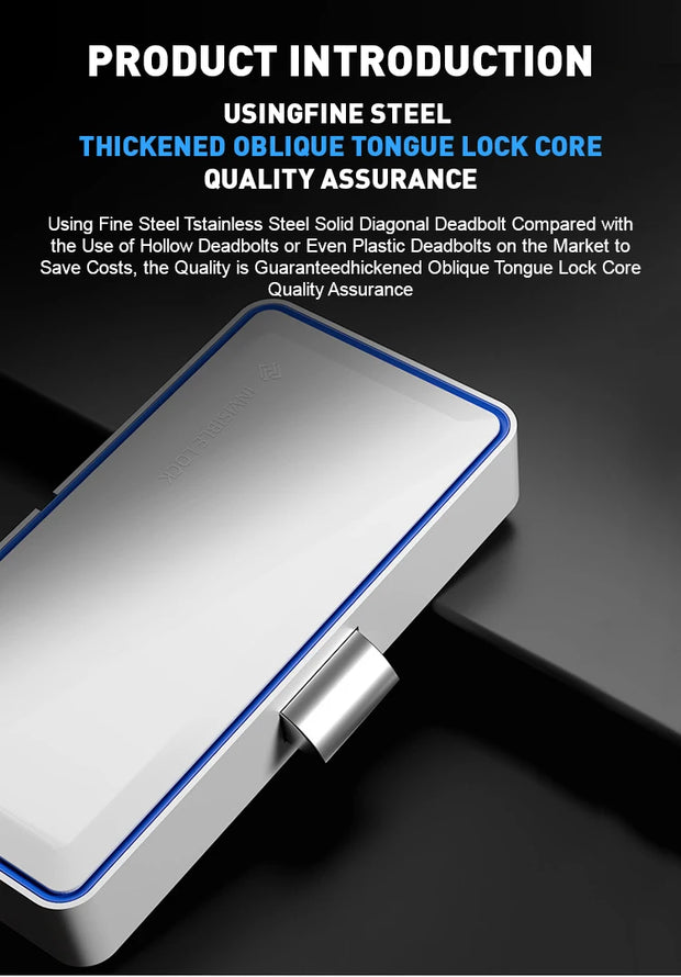 GSTARAM Keyless Invisible Hidden Electric Cabinet Drawer RFID Sensing Lock No Drill Hole Lock Good quality