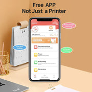 Portable A4 Thermal Printer Document Tattoo Printer Bluetooth Wireless Mini Printer Notes lmage Photo Printing Machine A4 Paper