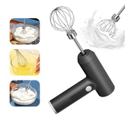 Wireless Electric Hand Mixer with 3 Speeds