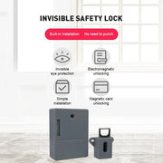 Invisible Magnetic Digital Cabinet Lock Rfid Plastic Safety Smart Drawer Hidden Lock Smart Lock Swipe Card Lock