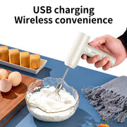 Wireless Electric Hand Mixer with 3 Speeds