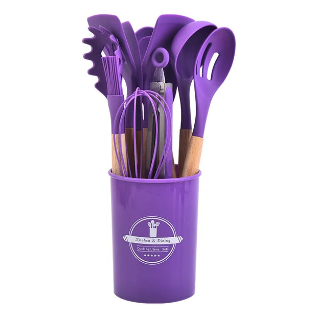 12-Piece Silicone Kitchen Utensil Set