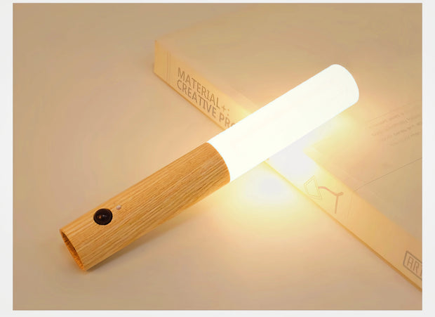 Motion Sensor Smart LED Night Light Rechargeable Magnetic Wall Light Portable Lamp for Cabinet Hallway Bedroom Bath Staircase