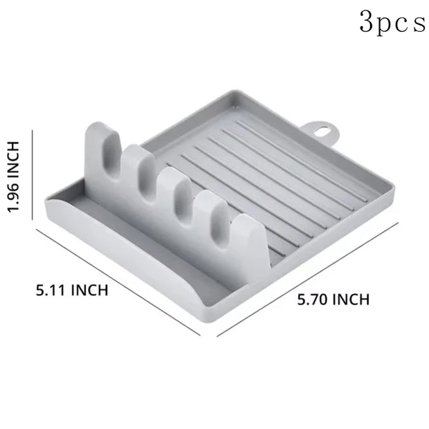 Spatula and Lid Rack Spoon Holder