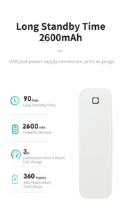 Portable A4 Thermal Printer Document Tattoo Printer Bluetooth Wireless Mini Printer Notes lmage Photo Printing Machine A4 Paper
