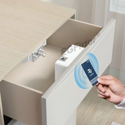 NFC Drawer Door Lock Invisible Electronic Cabinet Wooden Lock IC Card Lock Keyless Smart Hidden RFID IC Card Digital Locker