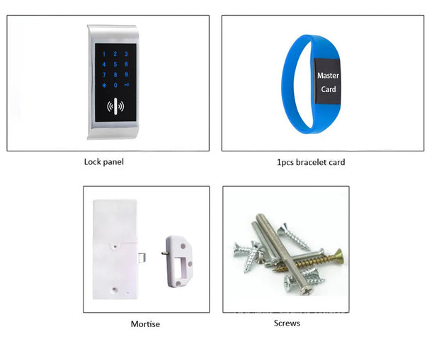 Intelligent Keypad RFID Electronic Cabinet Locker Sauna Lock for Home Gym School Spa Cabinet Door