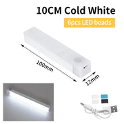 Smart Motion Sensor Night Light Wireless Rechargeable Led Night Lights Kitchen Cabinet Closet Bedroom Night Lamp Room Decoration