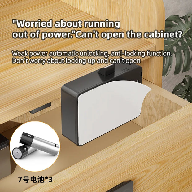 Smart Wood Door Lock Invisible Electronic Lock RFID Card NFC Unlock Keyless Mailbox Cabinet Locker Furniture Drawer Smart Locks