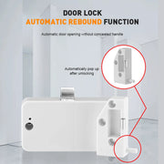 Invisible Magnetic Digital Cabinet Lock Rfid Plastic Safety Smart Drawer Hidden Lock Smart Lock Swipe Card Lock